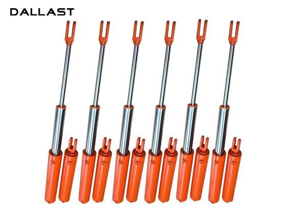 Multi Stage Double Acting Hydraulic Cylinders , 2 Stage Telescopic Hydraulic Cylinder