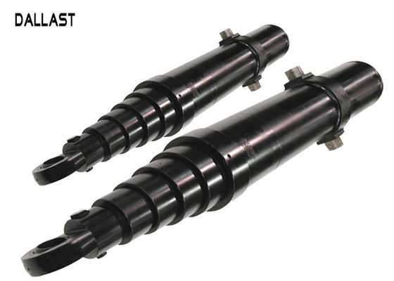 Multi Stage Telescopic Hydraulic Ram Oil Cylinders Single Acting Agricultural Farm Truck